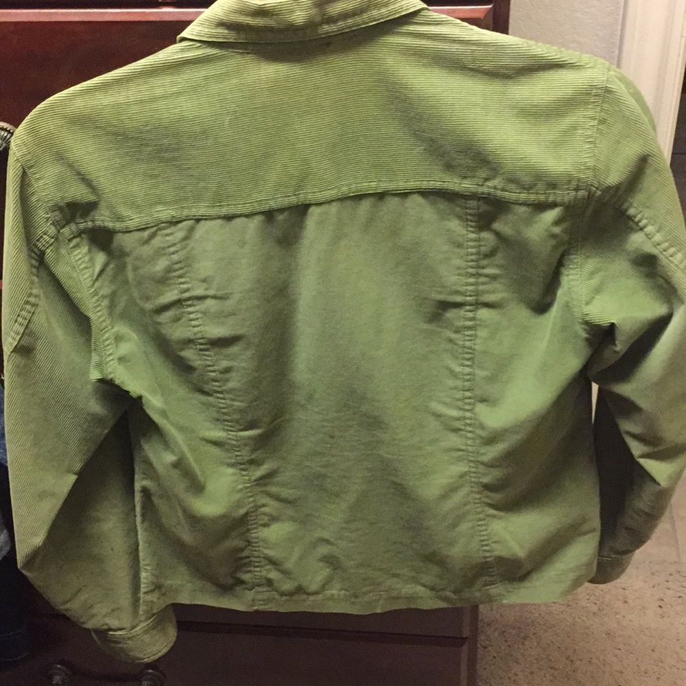 Green Corduroy Button Down Jacket - image 2